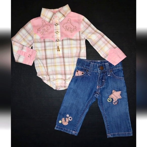 Infant girls Wrangler matching set - Picture 2 of 2